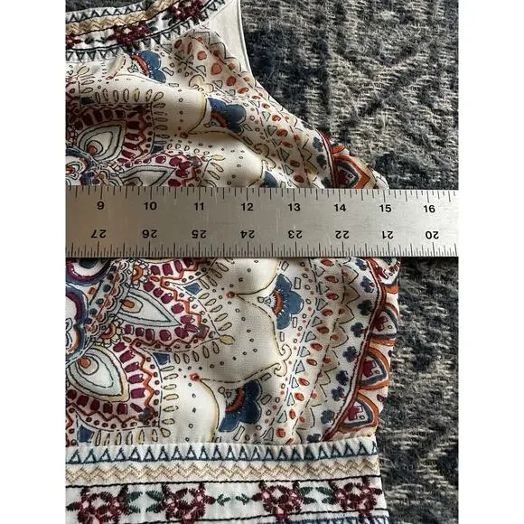 Heart Soul Dress M Boho Hippie Stretch Knit Artsy Halter Maxi Festival Sundress - Picture 7 of 8